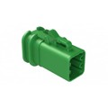 ATP06-6S-OMGRN - 6-POSITION FEMALE PLUG, OVERMOLD