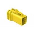 ATP06-6S-OMYEL - 6-POSITION FEMALE PLUG, OVERMOLD