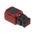 D369-P66-AP0 - PLUG A-KEY PIN 6POS