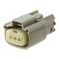 0334710302 - CONN RCPT 3POS SINGLE LTGRAY