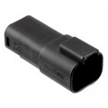 0934443101 - CONN RCP 4P BLK W/SM BCK SL ASSY