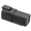 0934444101 - CONN RCP 6P BLK W/SM BCK SL ASSY