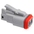 0934451102 - CONN PLG 2P GRY W/SM BCK SL ASSY