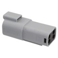 0934443102 - CONN RCP 4P GRY W/SM BCK SL ASSY