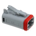 0934453102 - CONN PLG 4P GRY W/SM BCK SL ASSY