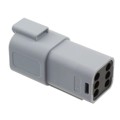 0934444202 - CONN RCP 6P GRY W/LG BCK SL ASSY