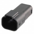 0934443201 - CONN RCPT HSG 4POS BLK