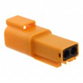 0934441208 - CONN RCPT HSG 2POS ORANGE