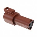 0934442207 - CONN RCPT HSG 3POS BROWN