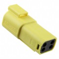 0934443105 - CONN RCPT HSG 4POS YLW