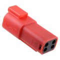 0934443109 - CONN RCPT HSG 4POS RED