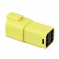 0934444105 - CONN RCPT HSG 6POS YLW
