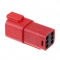 0934444209 - CONN RCPT HSG 6POS RED