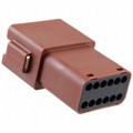 0934446247 - CONN RCPT HSG 12POS BRN