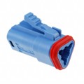 0934452104 - CONN PLUG HSG 3POS BLUE