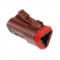 0934452207 - CONN PLUG HSG 3POS BROWN