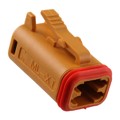 0934453108 - CONN PLUG HSG 4POS ORANGE