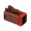 0934454107 - CONN PLUG HSG 6POS BROWN