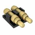 8PM-11-0002-02-260191 - CONN SPRING PISTON 2POS R/A SMD