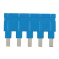 09330009844 - JUMPER ACROSS 1X5 BLUE 16A
