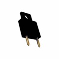 1460B - PLUG SHORTING INSULATED BLACK