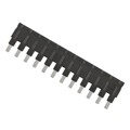 09330009862 - JUMPER ACROSS 1X12 BLACK 16A