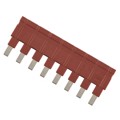 09330009836 - JUMPER ACROSS 1X8 RED 16A