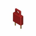 1463R - PLUG SHORTING INSULATED RED