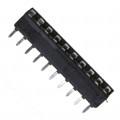643642-1 - CONN SOCKET SIP 10POS TIN