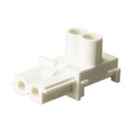 147052 - CONN RECEPT 2POS SCREW WHT