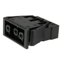 168863 - CONN RCPT 3POS CLAMP/SPR PNLMT