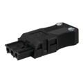 147463 - CONN RECEPT 3POS SCREW BLK