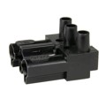 163063 - CONN RECEPT 3POS SCREW BLK