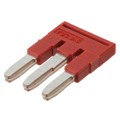 3030174 - JUMPER TERM BLK 3POS FLAT PIN