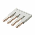 3038985 - JUMPER TERM BLK 4POS FLAT PIN