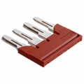 3030307 - JUMPER TERM BLK 4POS FLAT PIN