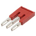 3030129 - JUMPER TERM BLK 3POS FLAT PIN