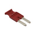 3033802 - JUMPER TERM BLK 2POS FLAT PIN