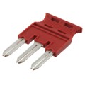 3033803 - JUMPER TERM BLK 3POS FLAT PIN