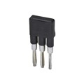0309523 - JUMPER TERM BLK 3POS ROUND PINS