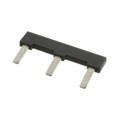 HCL15-3 - JUMPER TERM BLK 3POS FLAT PIN
