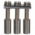 475123 - JUMPER TERM BLK 3POS ROUND PINS