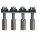 475144 - JUMPER TERM BLK 4POS ROUND PINS