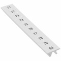 1050020:0071 - ZACK STRIP 10-SECTION WHITE