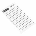 0804183:0021 - ADHESIVE MARKER CARD 21-30