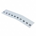 282928-2 - TERM BLOCK ADH LABEL 10POS 11-20