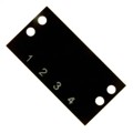 MS-4-140 - BARRIER BLOCK MARKER STRIP 4POS