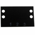 MS-3-140 - BARRIER BLOCK MARKER STRIP 3POS