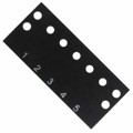 MS-5-140-Y - BARRIER BLOCK MARKER STRIP 5POS