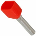 13101010 - CONN FERRULE DIN TWO X 18AWG RED